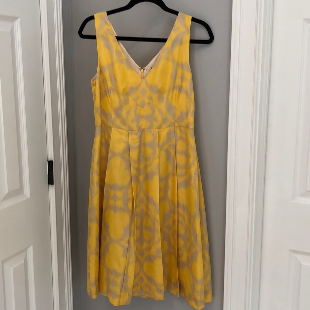Tory Burch Yellow and Grey Dress